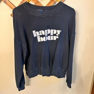 Old Navy Women's Dark Blue Crew Neck Sweater